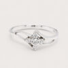 18K White Gold Diamond Flora Ring