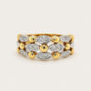 Patterned Eyelet Diamond Ring