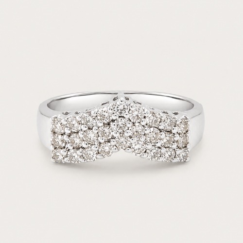 18K White Gold Diamond Ring