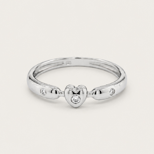 Banded Heart Ring