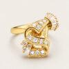 18K Yellow Gold Diamond Ring