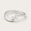 18K White Gold Diamond Ring