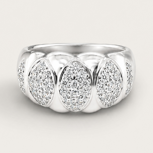 18K White Gold Diamond Ring