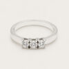 18K White Gold Diamond Ring