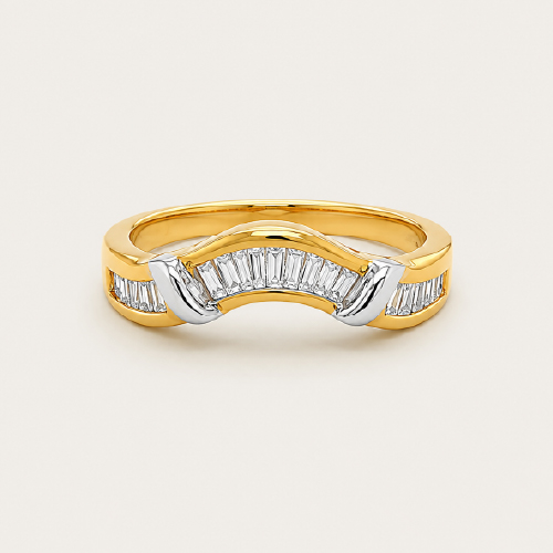 Curl Pave Diamond Ring