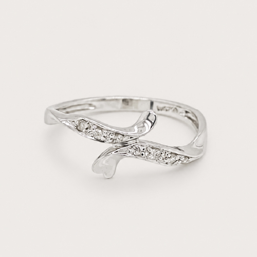 Wrap Twirl Diamond Ring