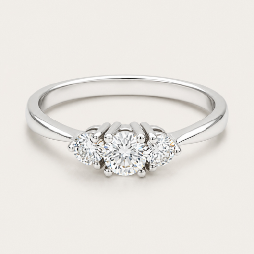 18K White Gold Diamond Ring