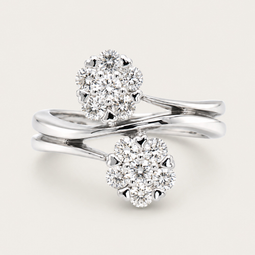18K White Gold Diamond Ring