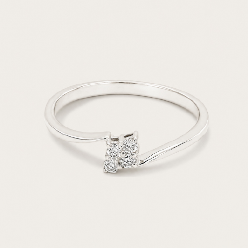 18K White Gold Diamond Ring