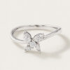 18K White Gold Diamond Flora Ring