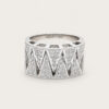 Aztec Pave Diamond Ring