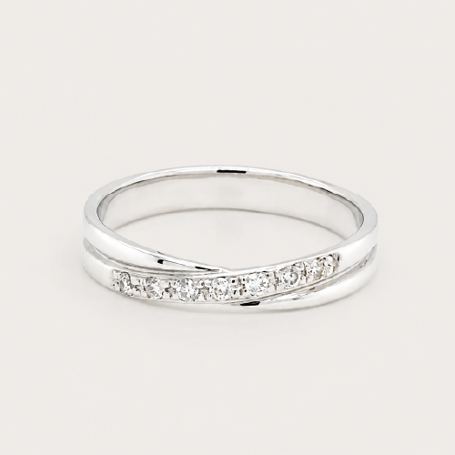18K White Gold Diamond Ring