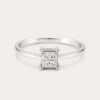 18K White Gold Diamond Ring
