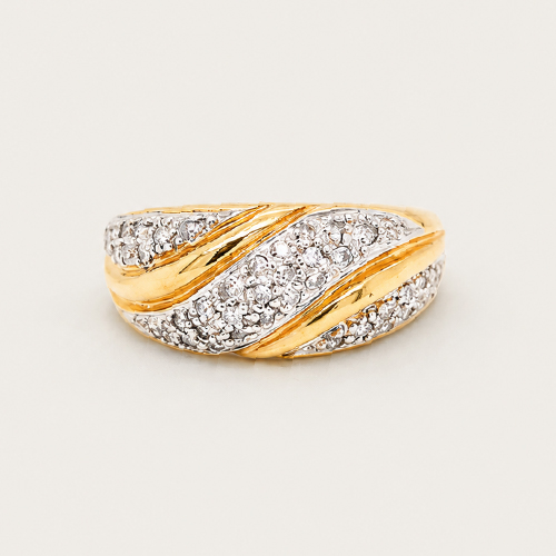 Swirl Diamond Ring
