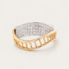 Swirl Patterned Diamond Ring