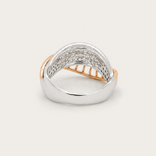 Swirl Patterned Diamond Ring