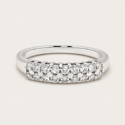 18K White Gold Diamond Ring