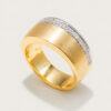 Two Tone Diamond Ring