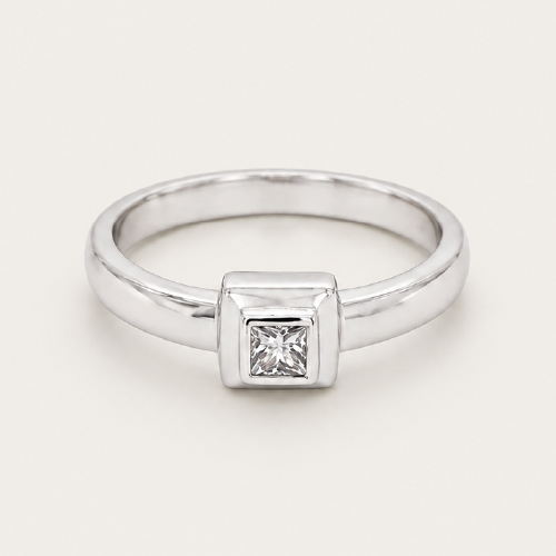 Square Diamond Ring