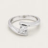 Wrap Princess Cut Diamond Ring