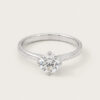Four Claw Solitaire Ring