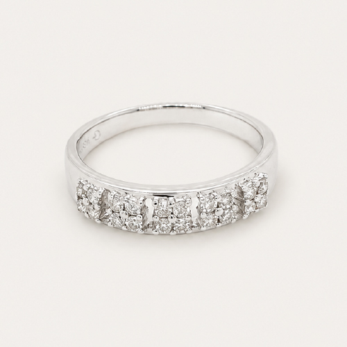 Multi Pave Diamonds Ring