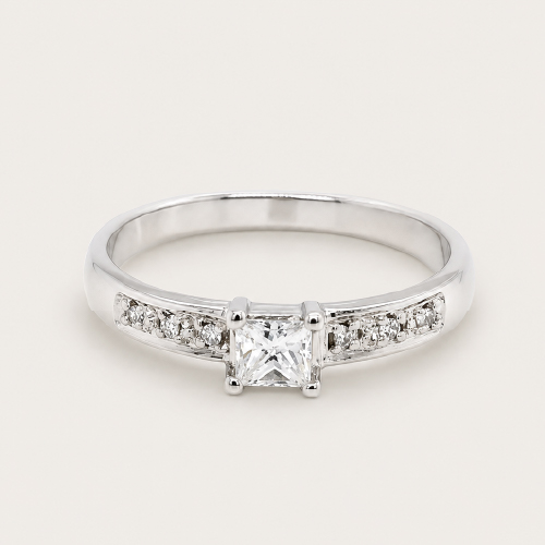 White Gold Diamond Ring