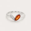 Coloured Gem Diamond Ring