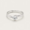 Swirl Diamond Ring