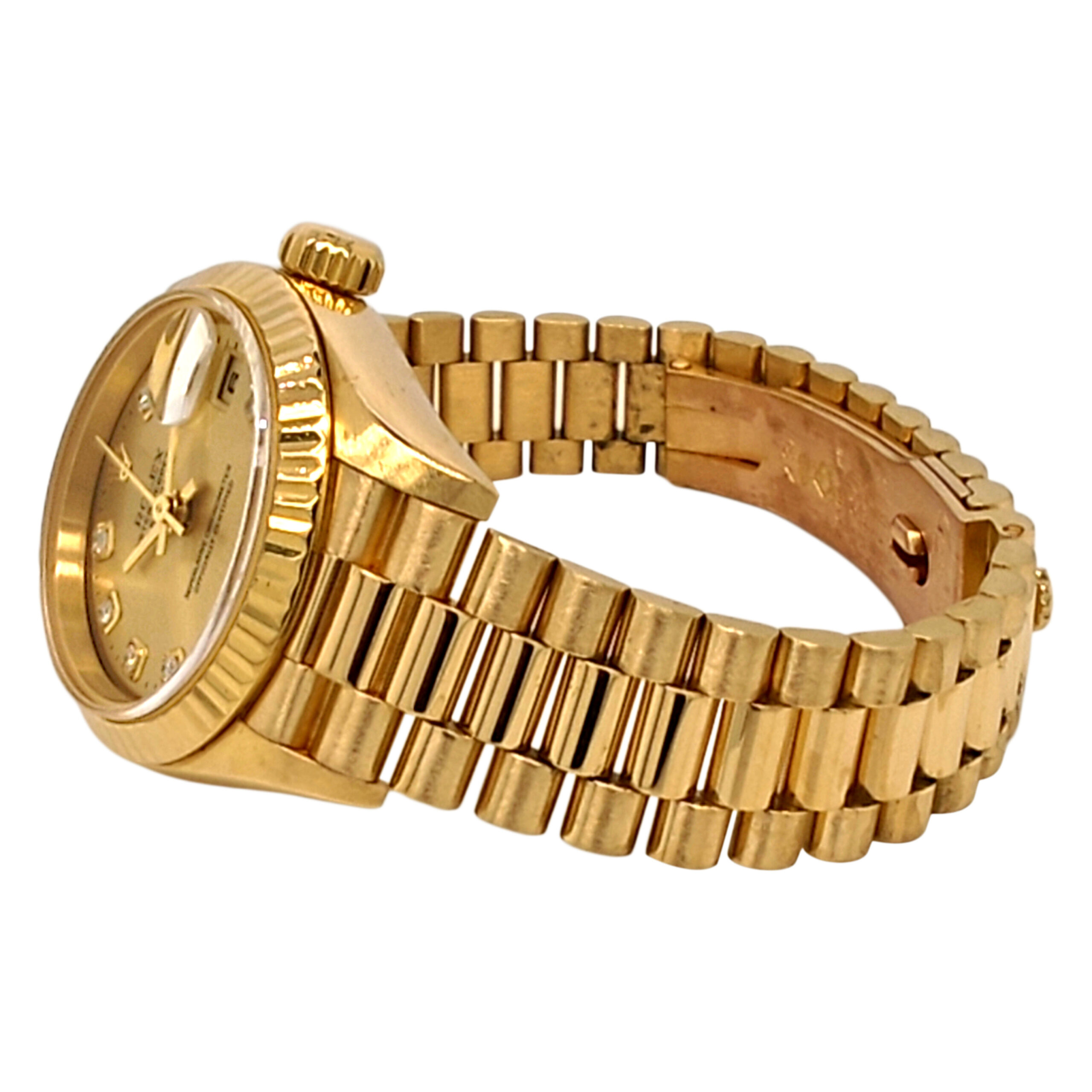 18K Yellow Gold Rolex Lady-Datejust Diamond 69178