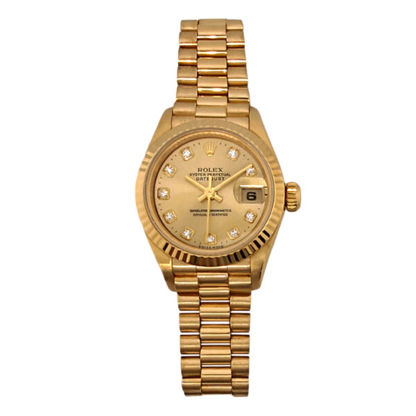 18K Yellow Gold Rolex Lady-Datejust Diamond 69178