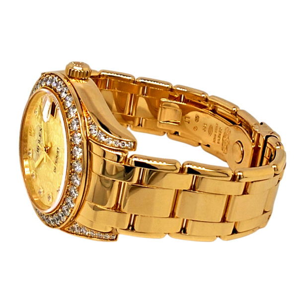 18K Yellow Gold Rolex Pearlmaster Diamond & Mop 81158