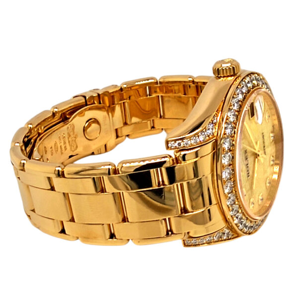 18K Yellow Gold Rolex Pearlmaster Diamond & Mop 81158
