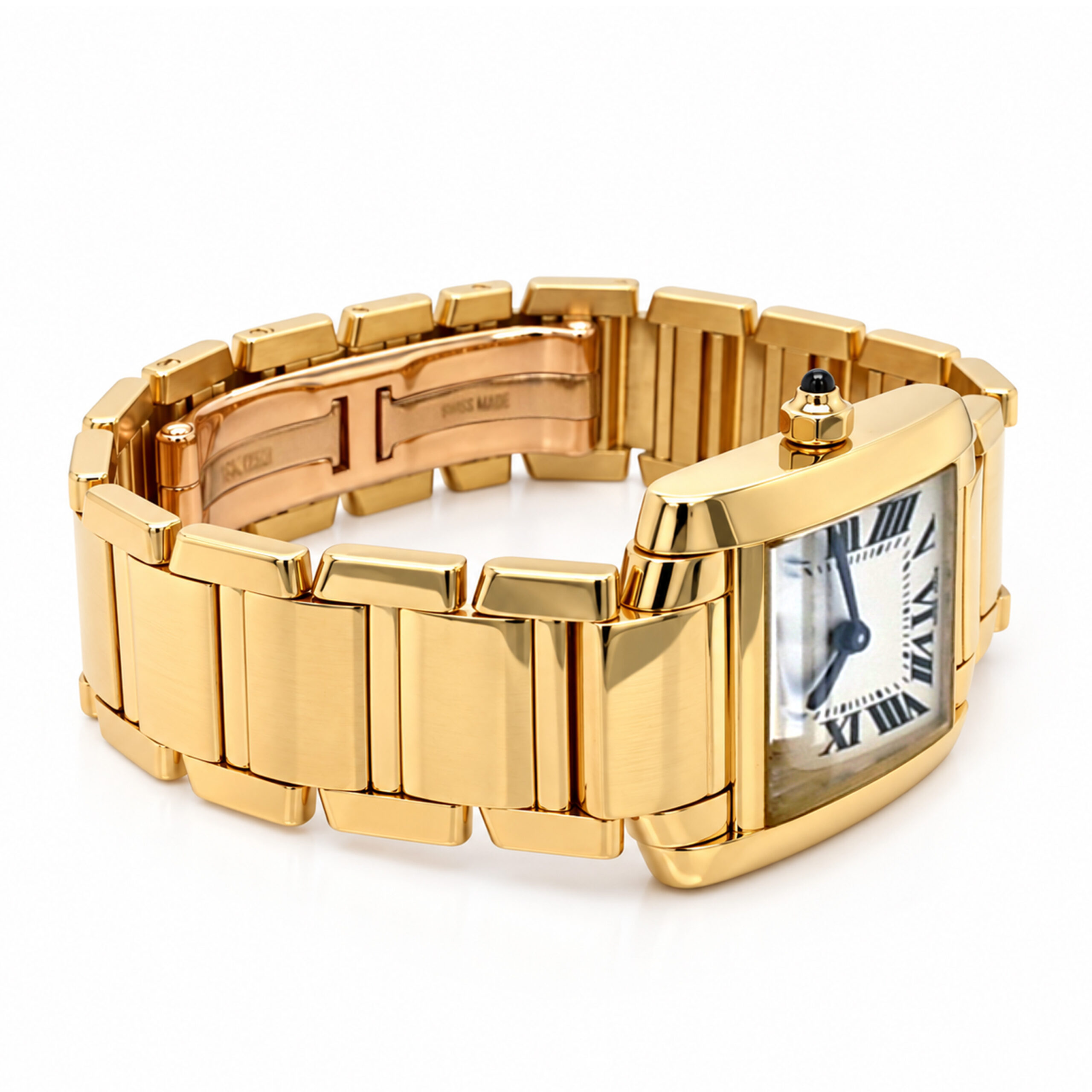 18K Yellow Gold Cartier Tank Francaise