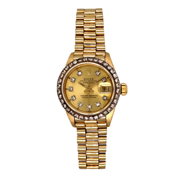 18K Yellow Gold Rolex Lady-Datejust Diamond 6917
