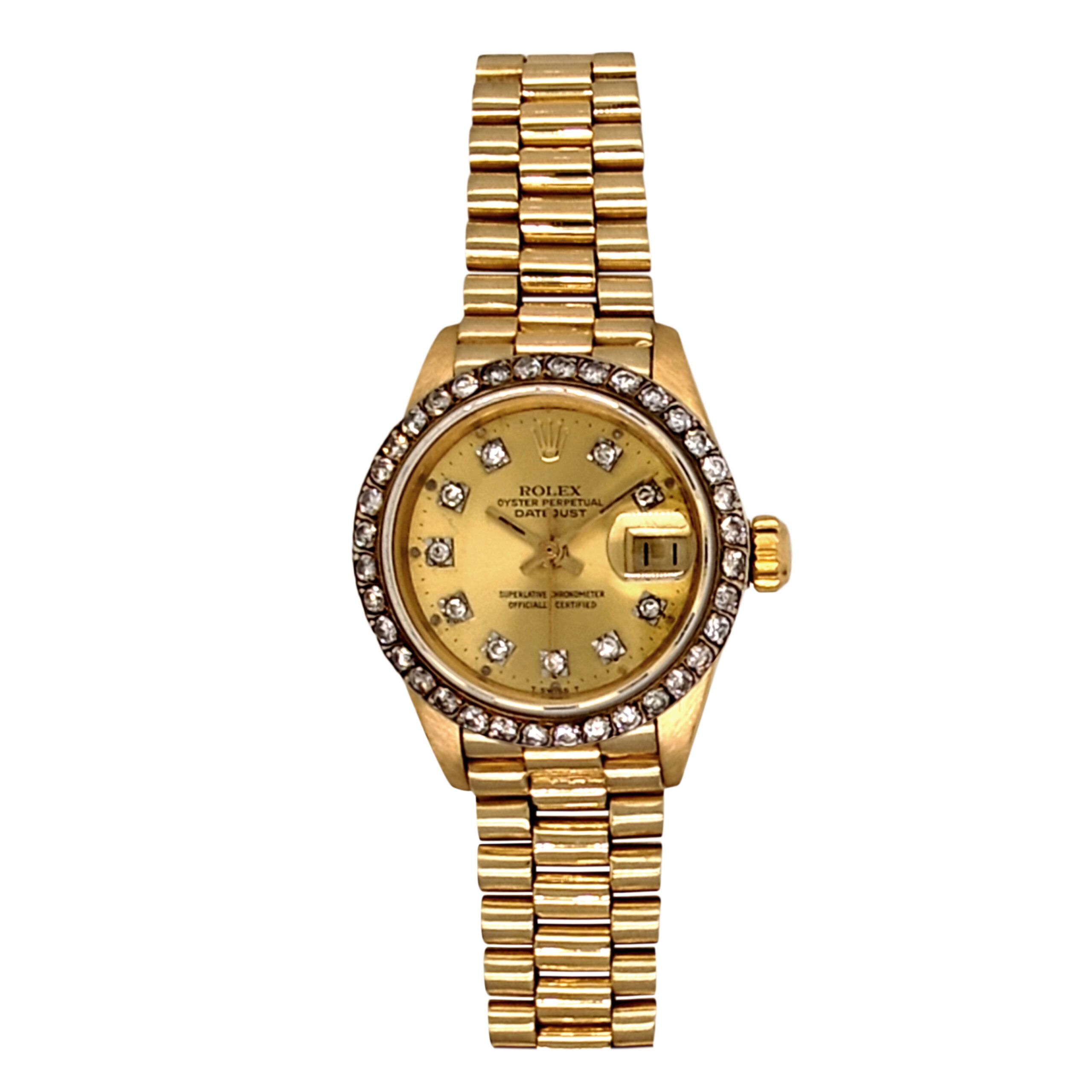 18K Yellow Gold Rolex Lady-Datejust Diamond 6917