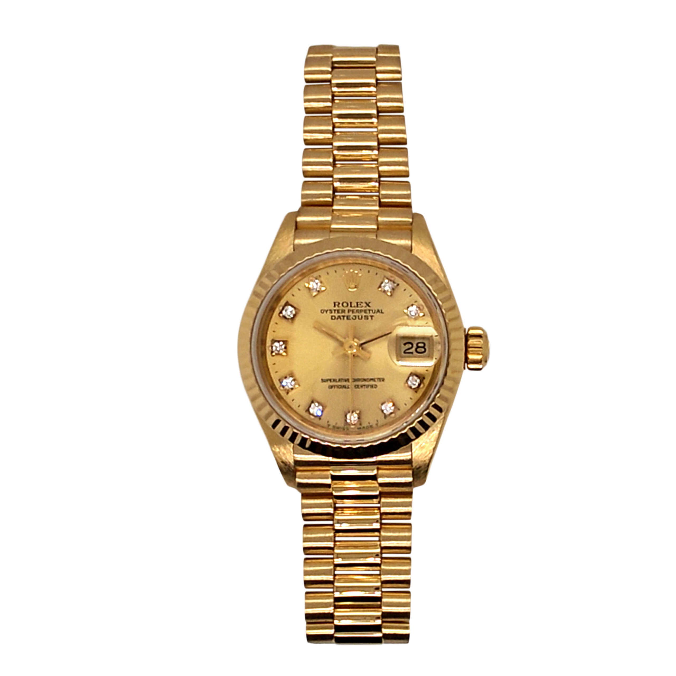 18K Yellow Gold Rolex Lady-Datejust Diamond 69178