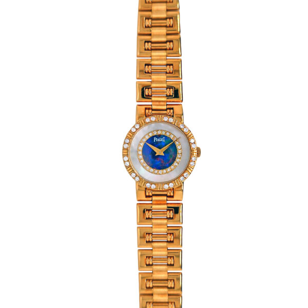 18K Yellow Gold Piaget Dancer Diamond, Mop & Opal