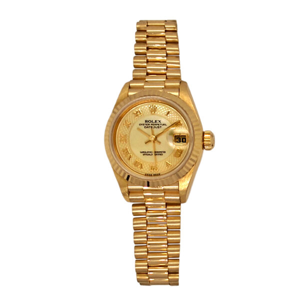 18K Yellow Gold Rolex Lady-Datejust Mop 79178