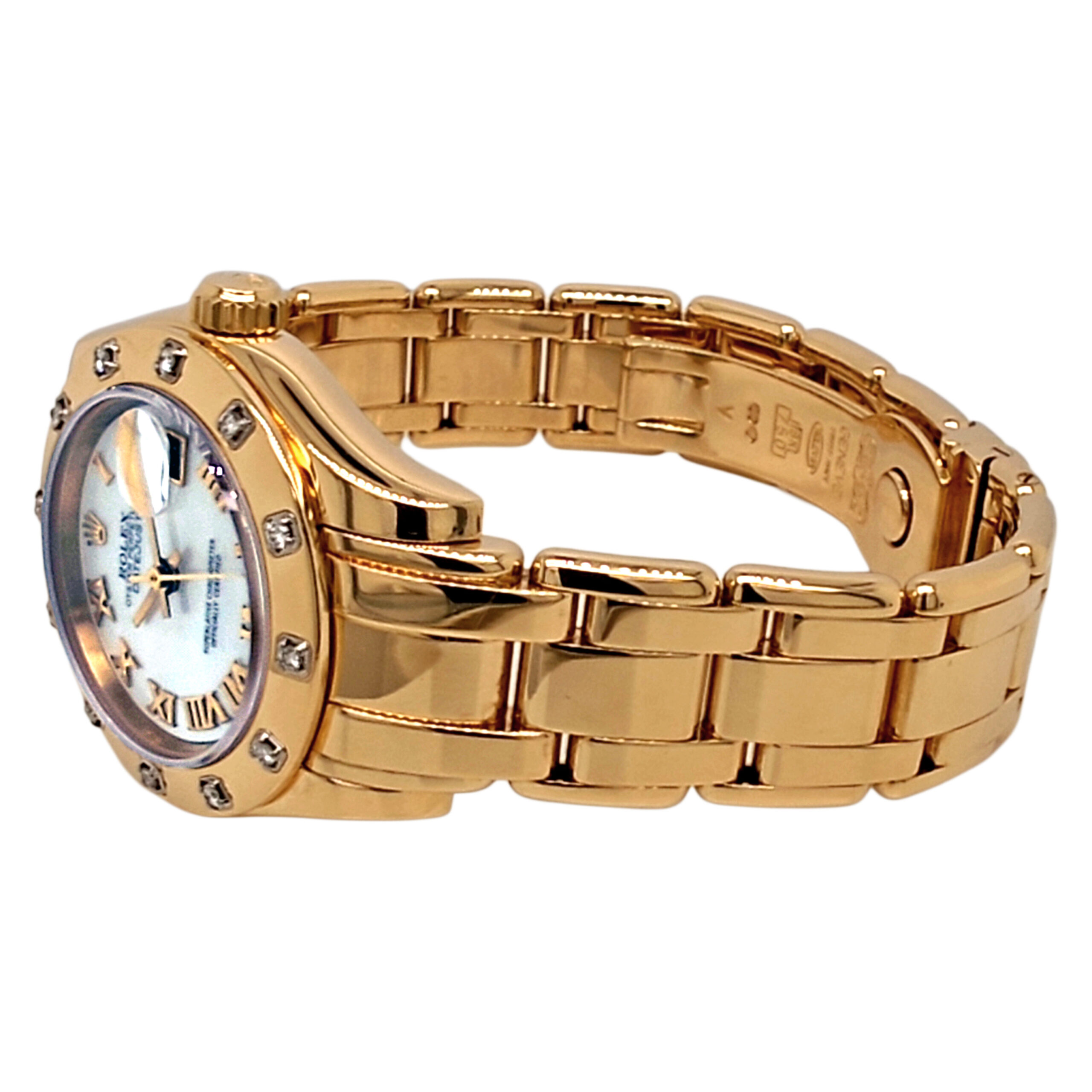 18K Yellow Gold Rolex Lady-Datejust Pearl Master Mop & Diamond 69318