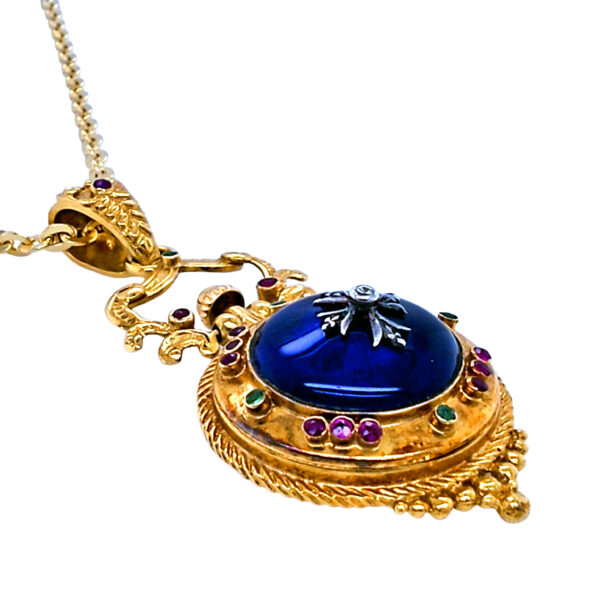 14K/18K Yellow Gold Diamond & Gem Stone Enamel Watch