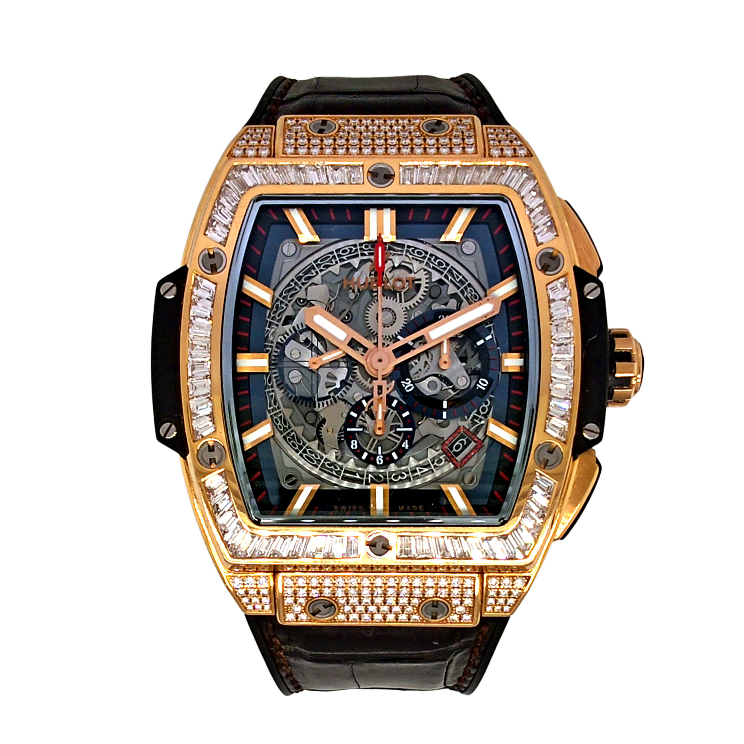 18K Rose Gold Hublot Spirit Of Big Bang Diamond