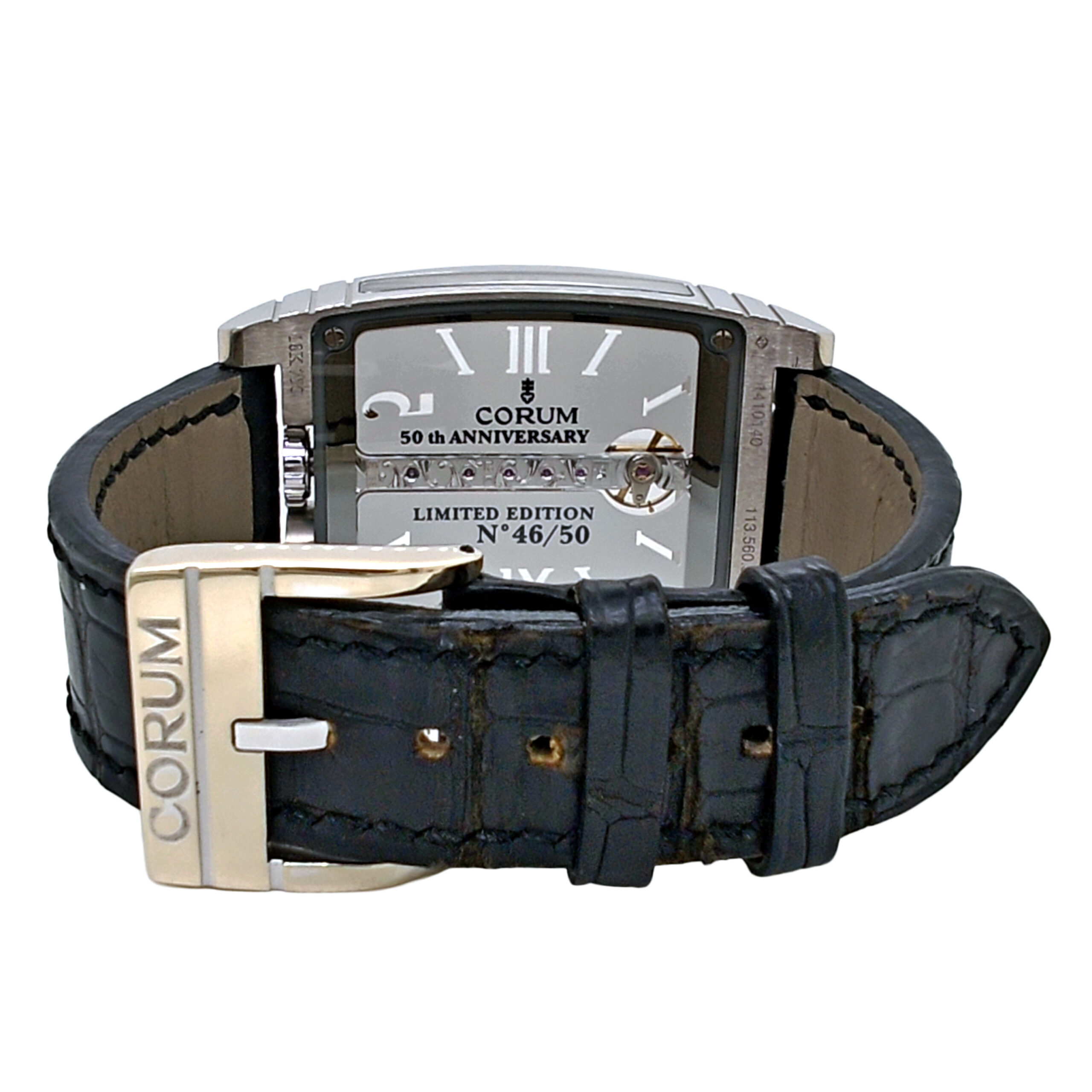 18K White Gold Corum Golden Bridge Diamond