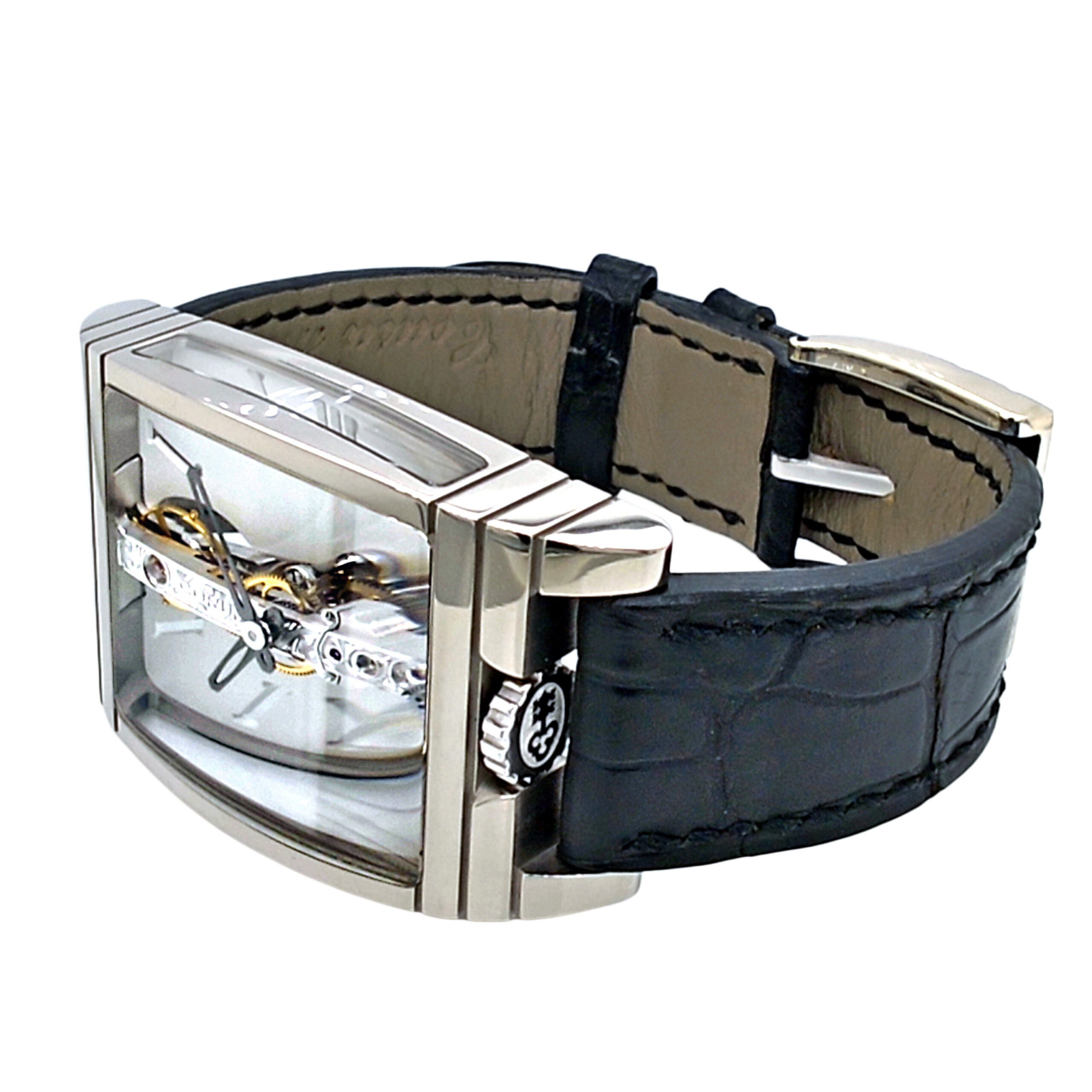 18K White Gold Corum Golden Bridge Diamond