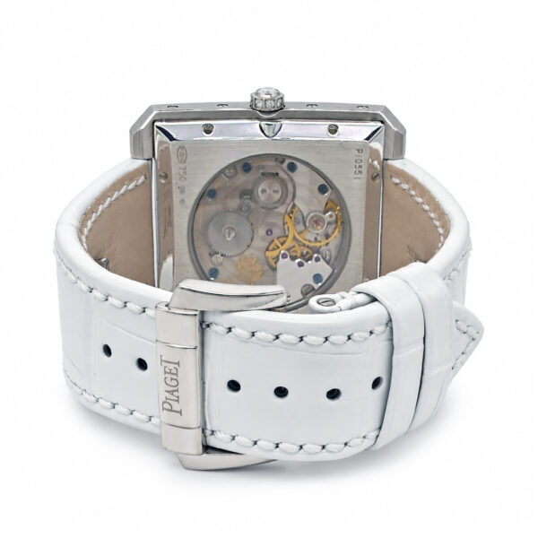 18K White Gold Piaget Diamond & Mop