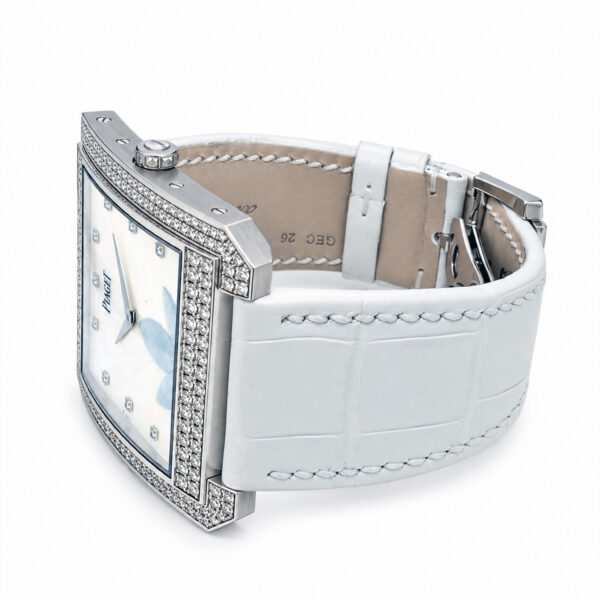 18K White Gold Piaget Diamond & Mop