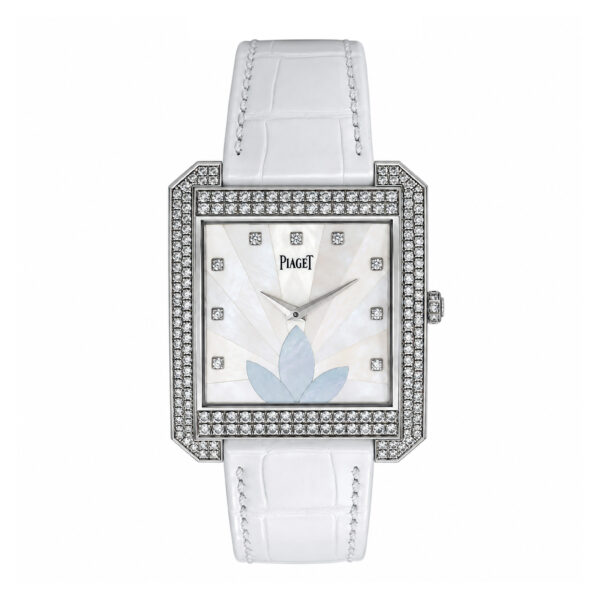 18K White Gold Piaget Diamond & Mop