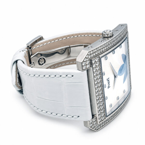 18K White Gold Piaget Diamond & Mop