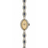 18K/585 White Gold Bulova Diamond & Sapphire