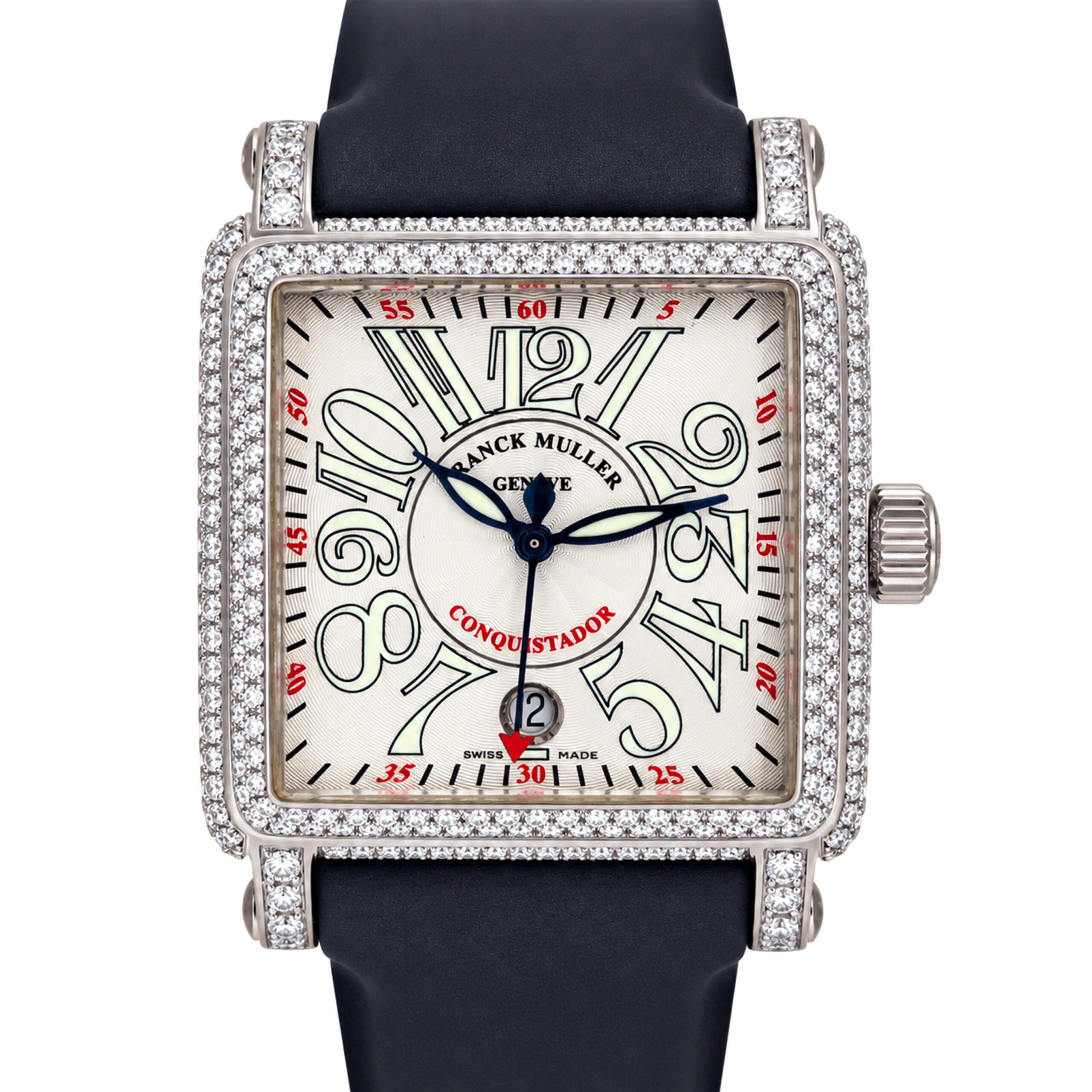 18K White Gold Franck Muller Conquistador Cortez Diamond